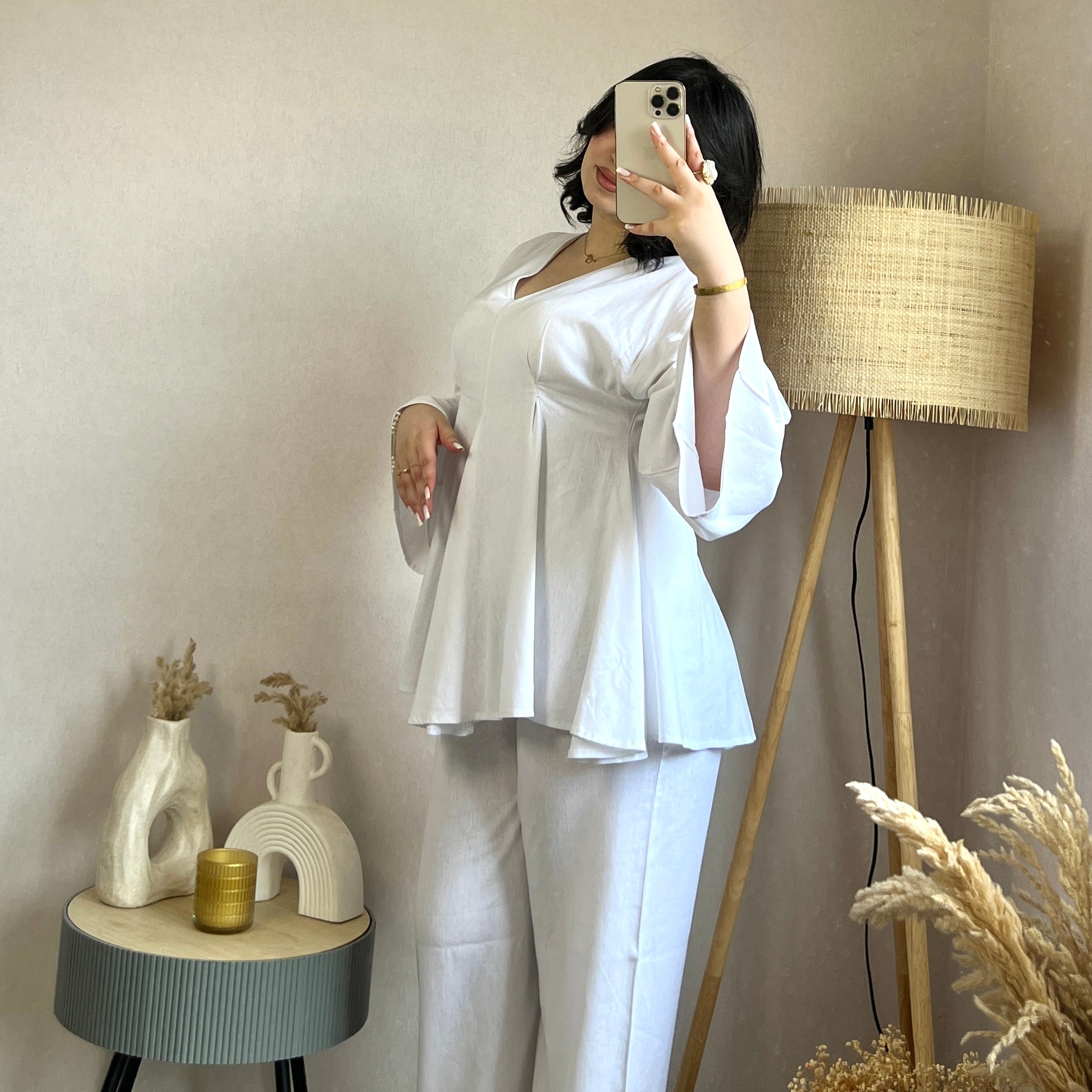 Linen Fluffy Set