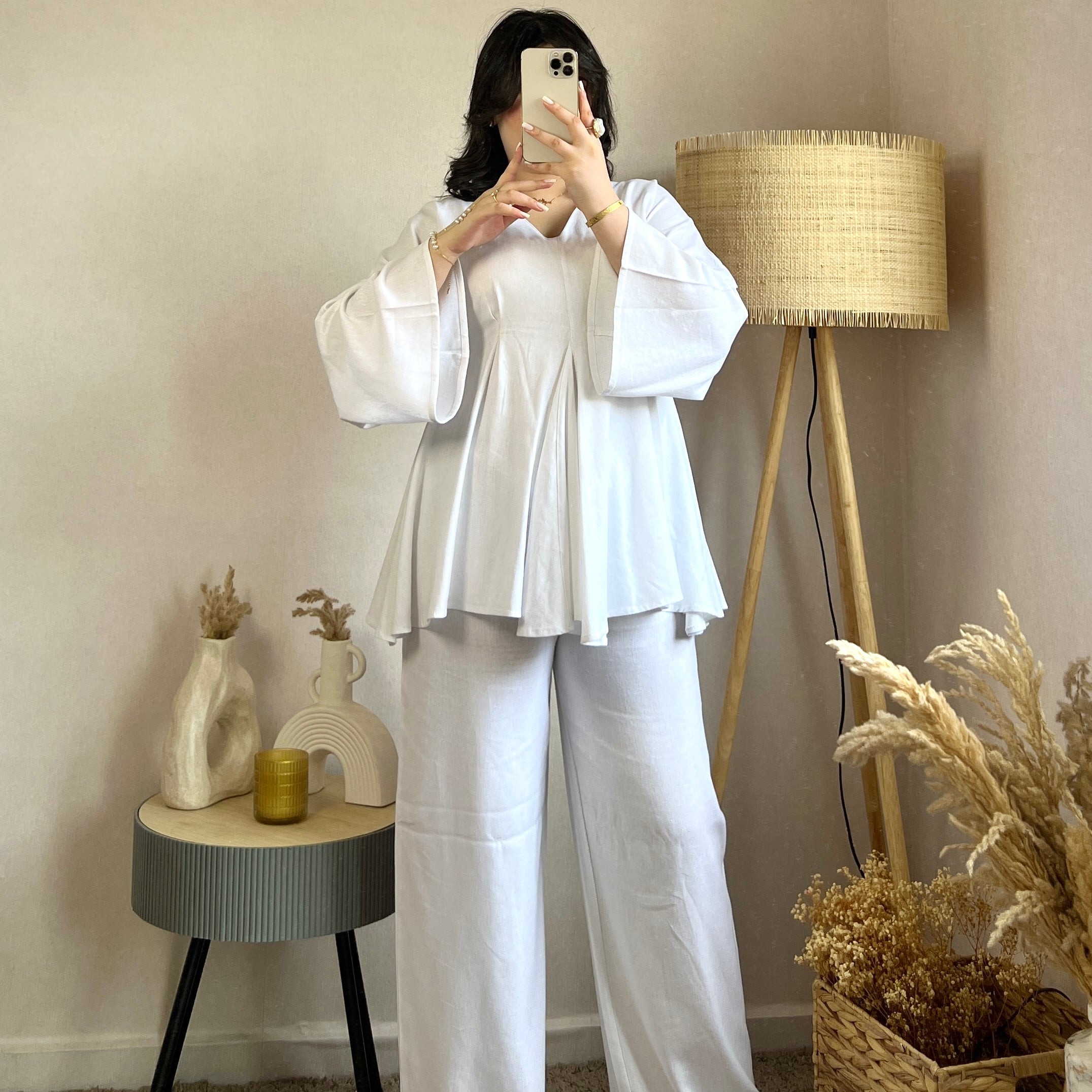 Linen Fluffy Set