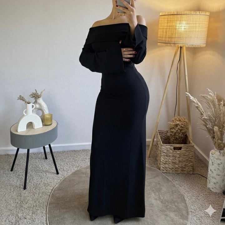 Robe à Col Bardot